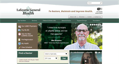 Desktop Screenshot of lafayettegeneral.com